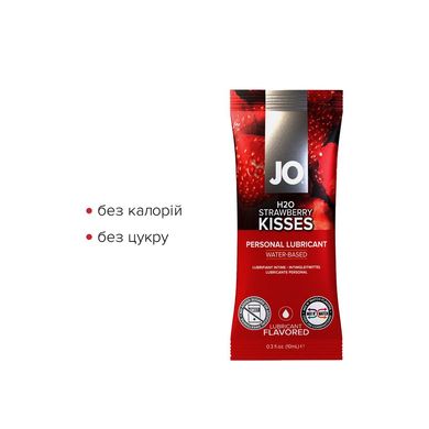 Набір лубрикантів Foil Display Box – JO H2O Lubricant – Strawberry – 12 × 10ml – підходять для ораль SO6161 фото